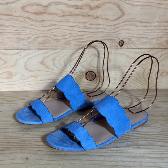 Stuart Weitzman Shoes - Stuart Weitzman Santorini blue slip on sandals‎ size 8.5